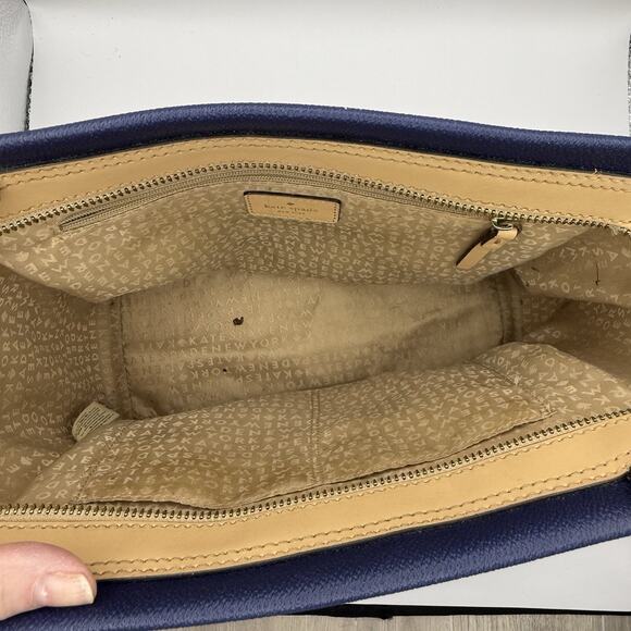 Kate Spade Camryn Wellesley Handbag Striped Navy and Cream - Picture 7 of 9